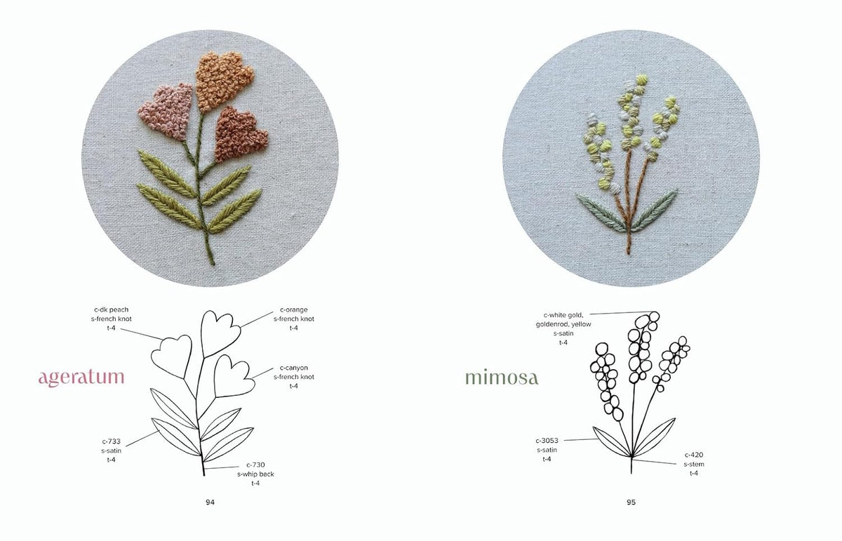 Botanical Embroidery: A Garden of Plant and Flower Designs to Stitch