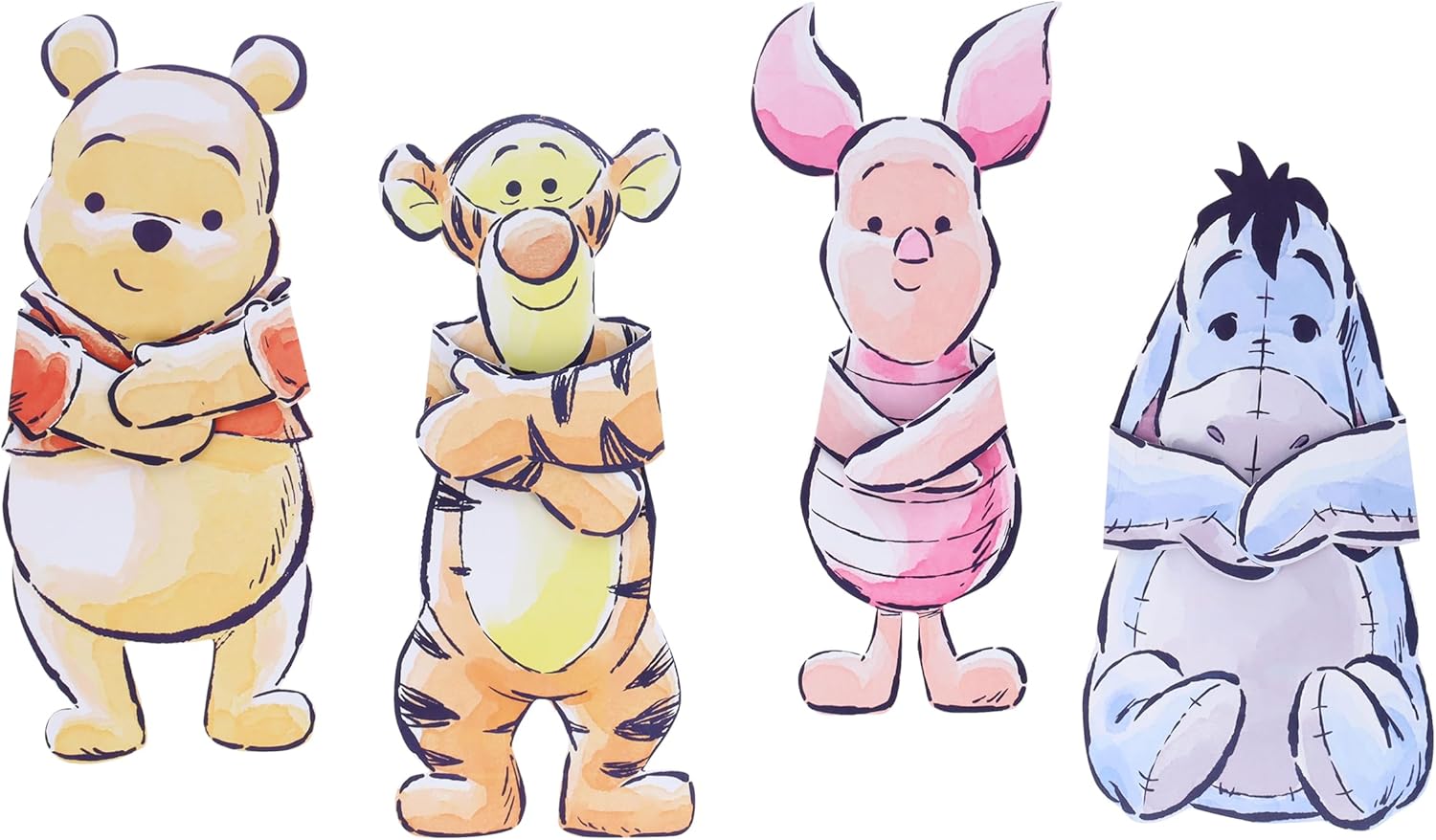 Winnie the Pooh Hugs Notecards - 12 Notecards and Envelopes