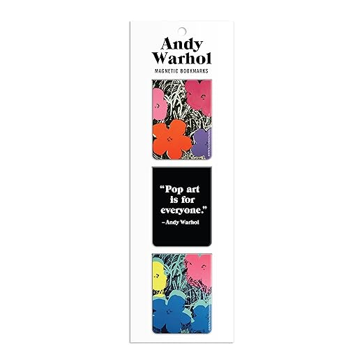 Andy Warhol Flowers Magnetic Bookma