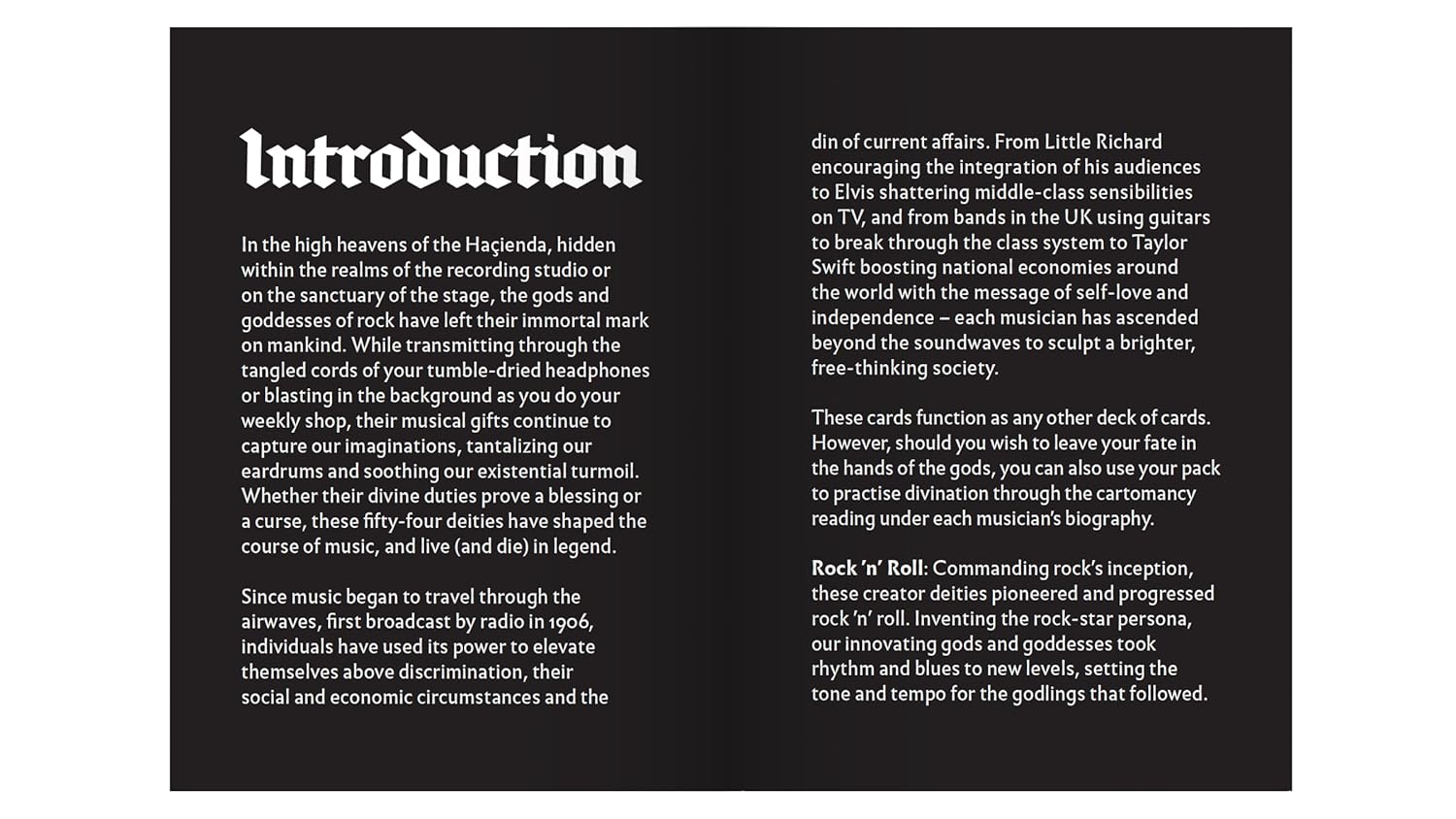 Rock Gods & Goddesses: Book and Playing Cards