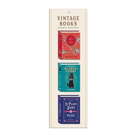 Vintage Books Shaped Magnetic