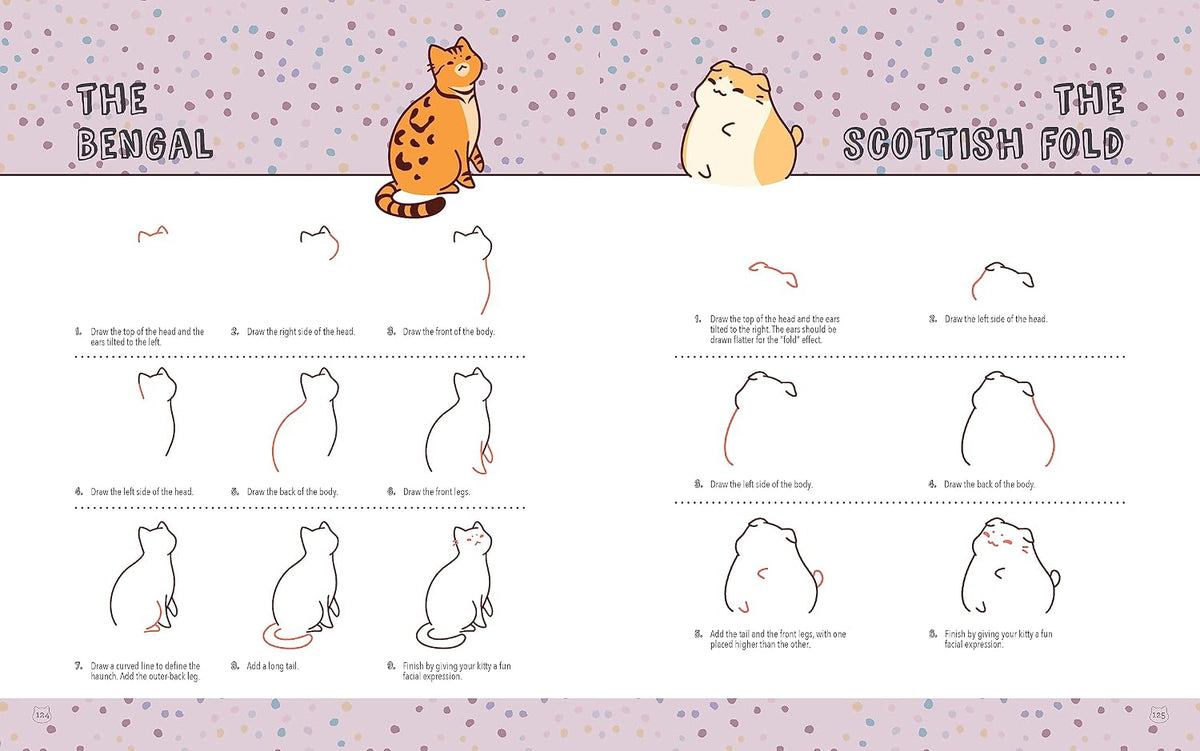 Mini Kawaii Kitties: Learn How to Draw 75 Cats in All Their Glory