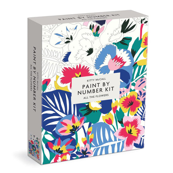 Galison Kitty McCall All the Flowers Paint By Number Kit: 2