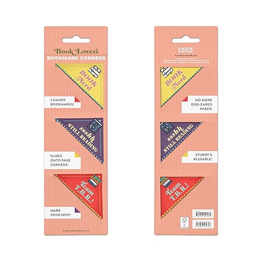 Knock Knock Book Lovers Bookmark Corners