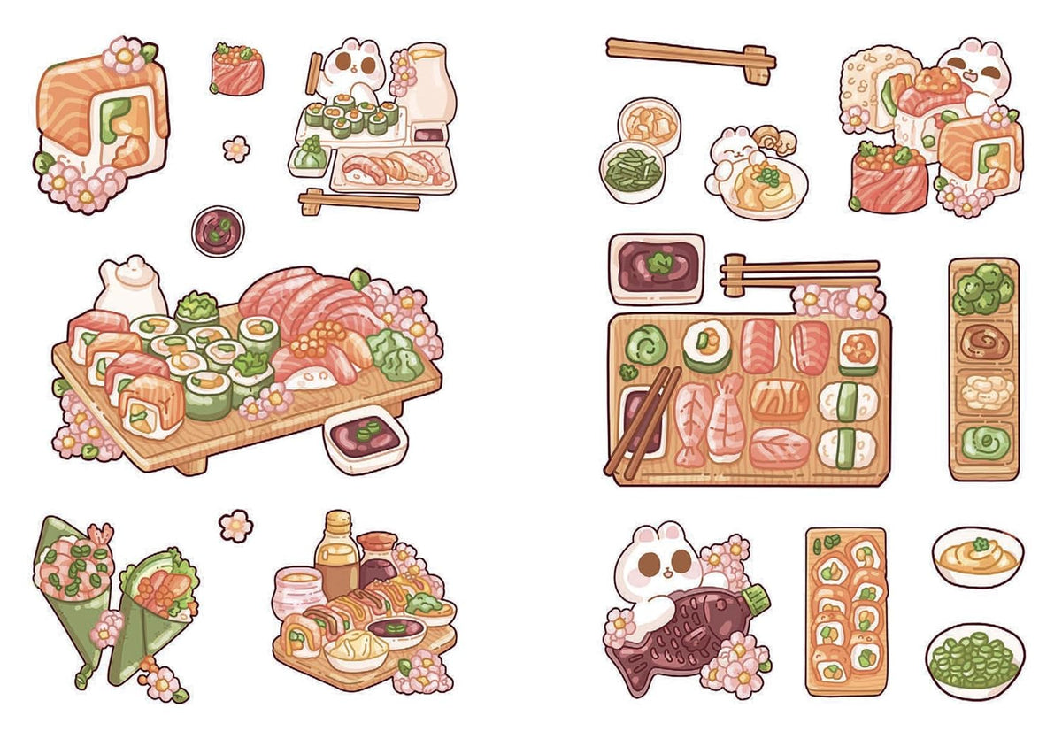 Cozy Food: A Cute 'n' Cozy Little Sticker Book