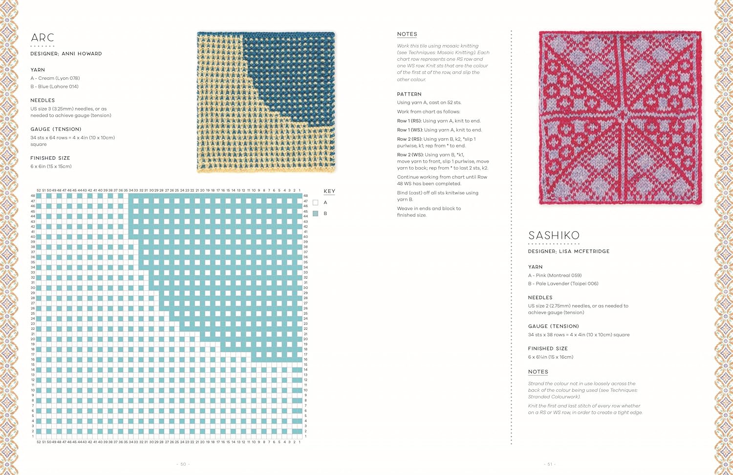 100 Knitted Tiles: Charts and patterns for knitted motifs inspired by decorative tiles