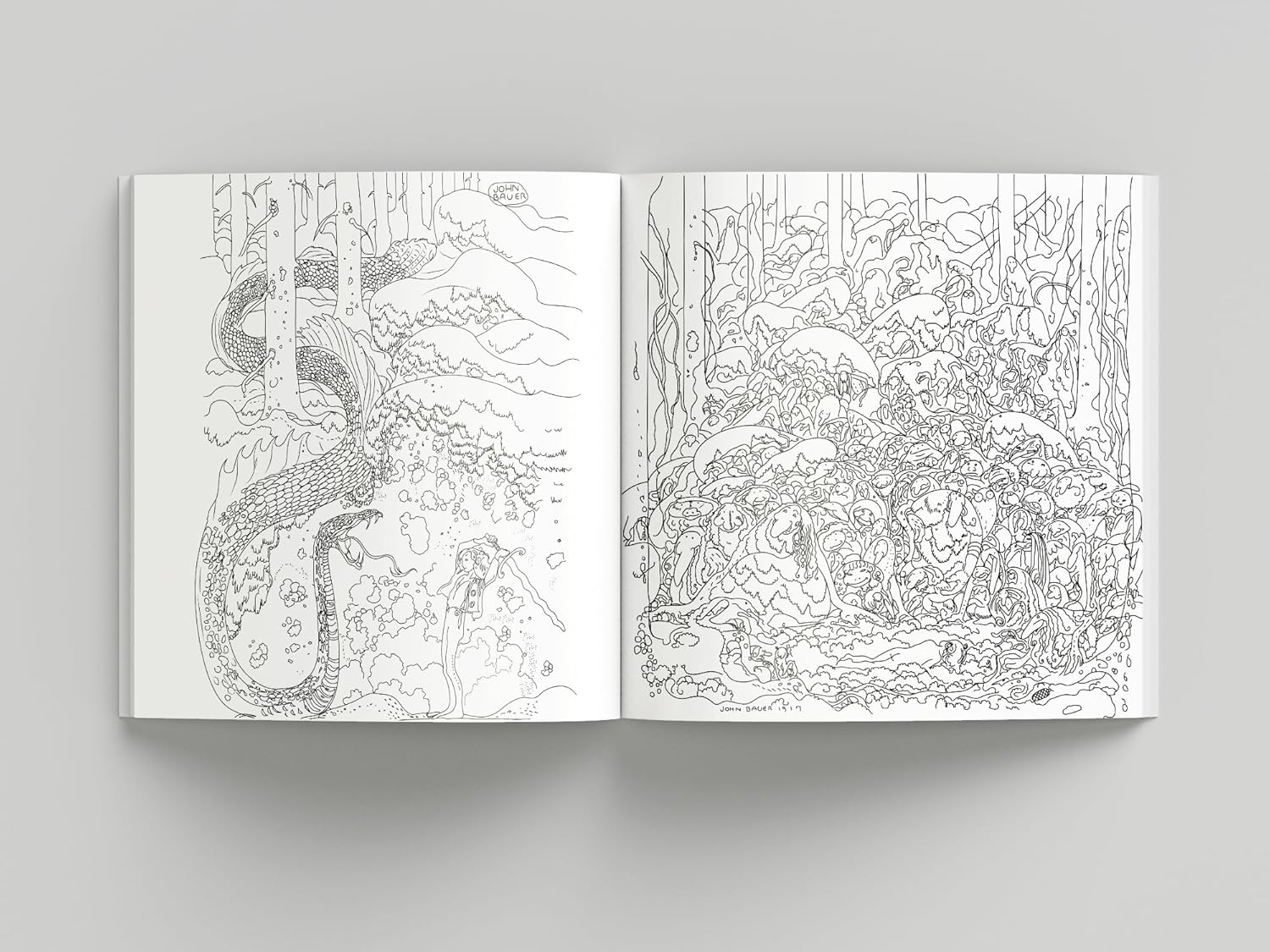 Fantasy Forest Coloring Book: John Bauer's World of Fairies and Trolls