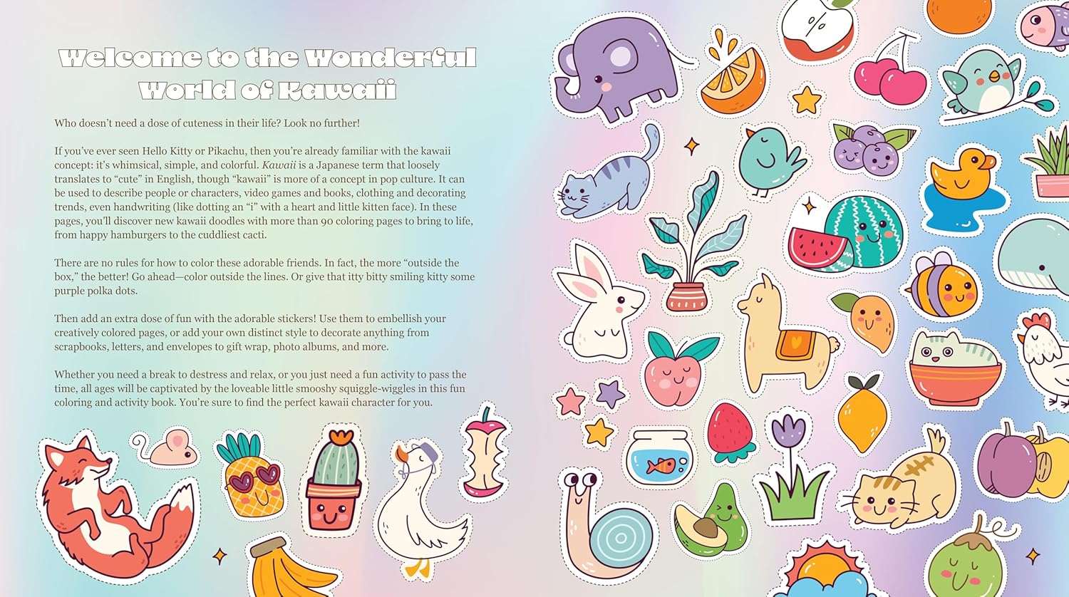 Totally Kawaii Sticker & Activity Book: Includes Over 100 Stickers!