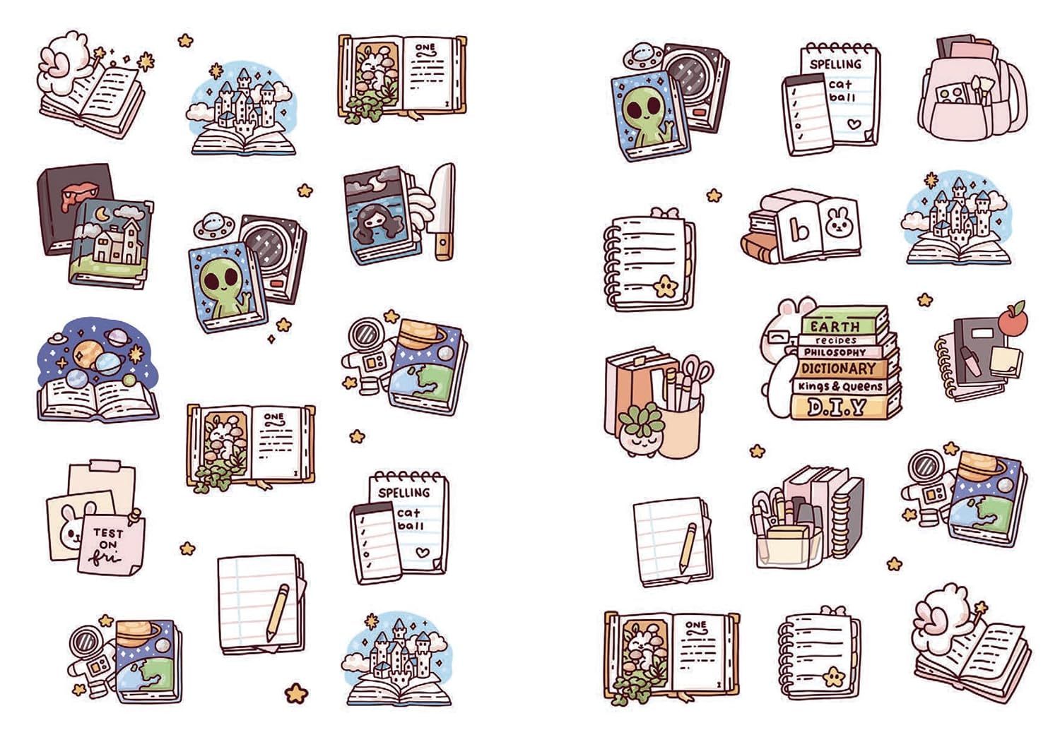 Cozy Books: A Cute 'n' Cozy Little Sticker Book