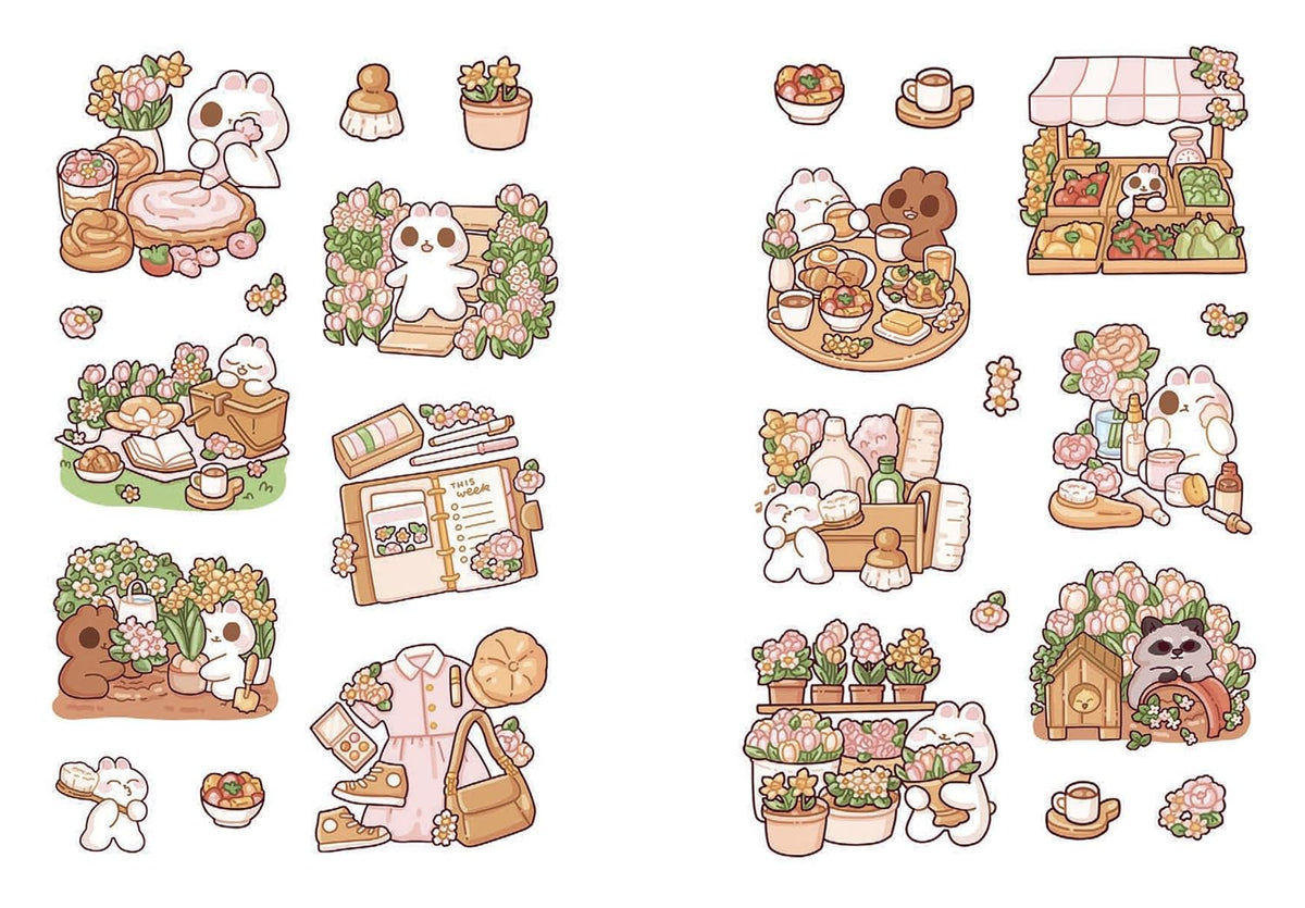 Cozy Moments: A Cute 'n' Cozy Little Sticker Book