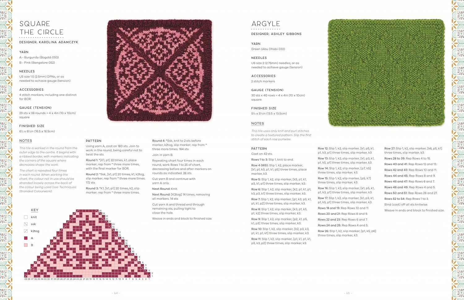 100 Knitted Tiles: Charts and patterns for knitted motifs inspired by decorative tiles
