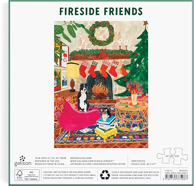 Fireside Friends Jigsaw Puzzle, Multicoloured, 1000 Pieces
