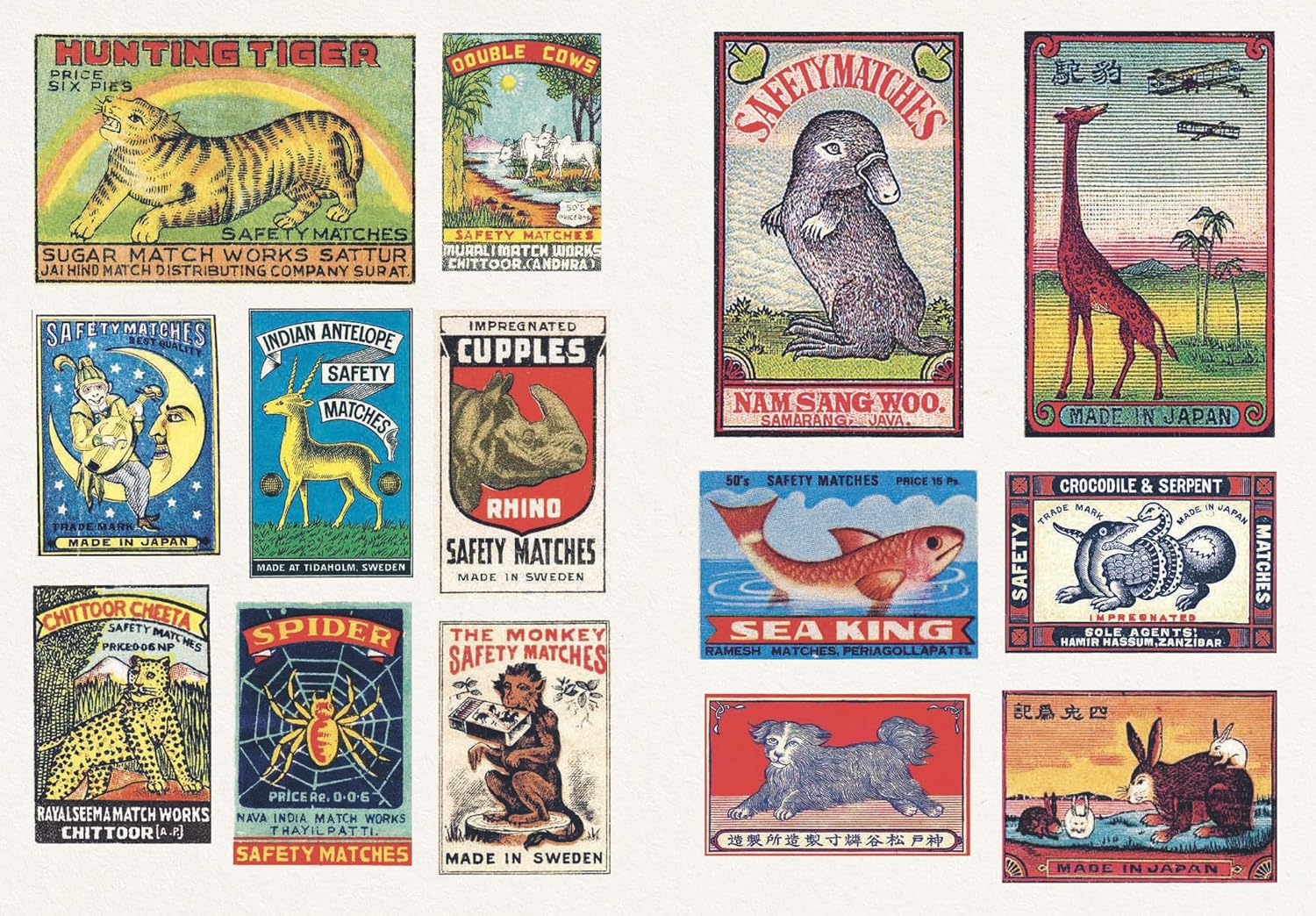 Vintage Matchboxes: A Little Sticker Book