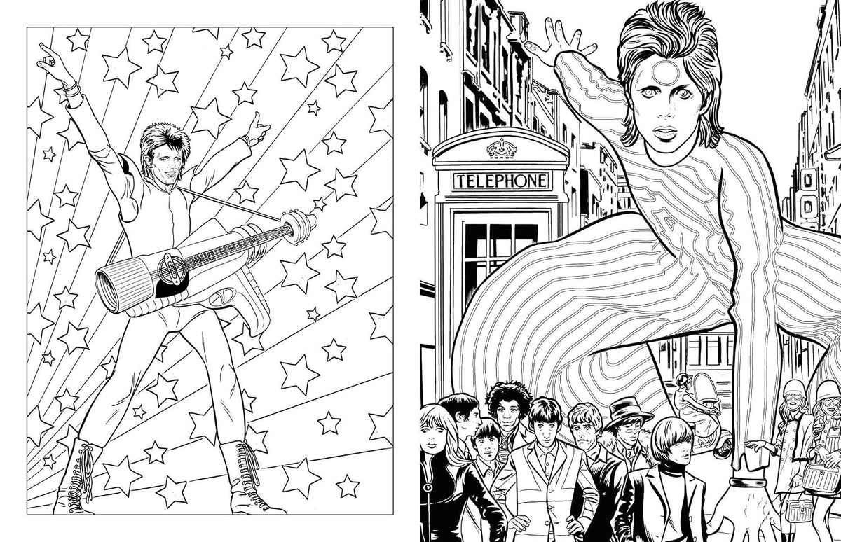 BOWIE: A Michael Allred Coloring Book: The Unauthorized Coloring Book