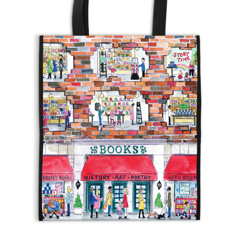 Michael Storrings A Day at the Bookstore Reusable Tote Bag