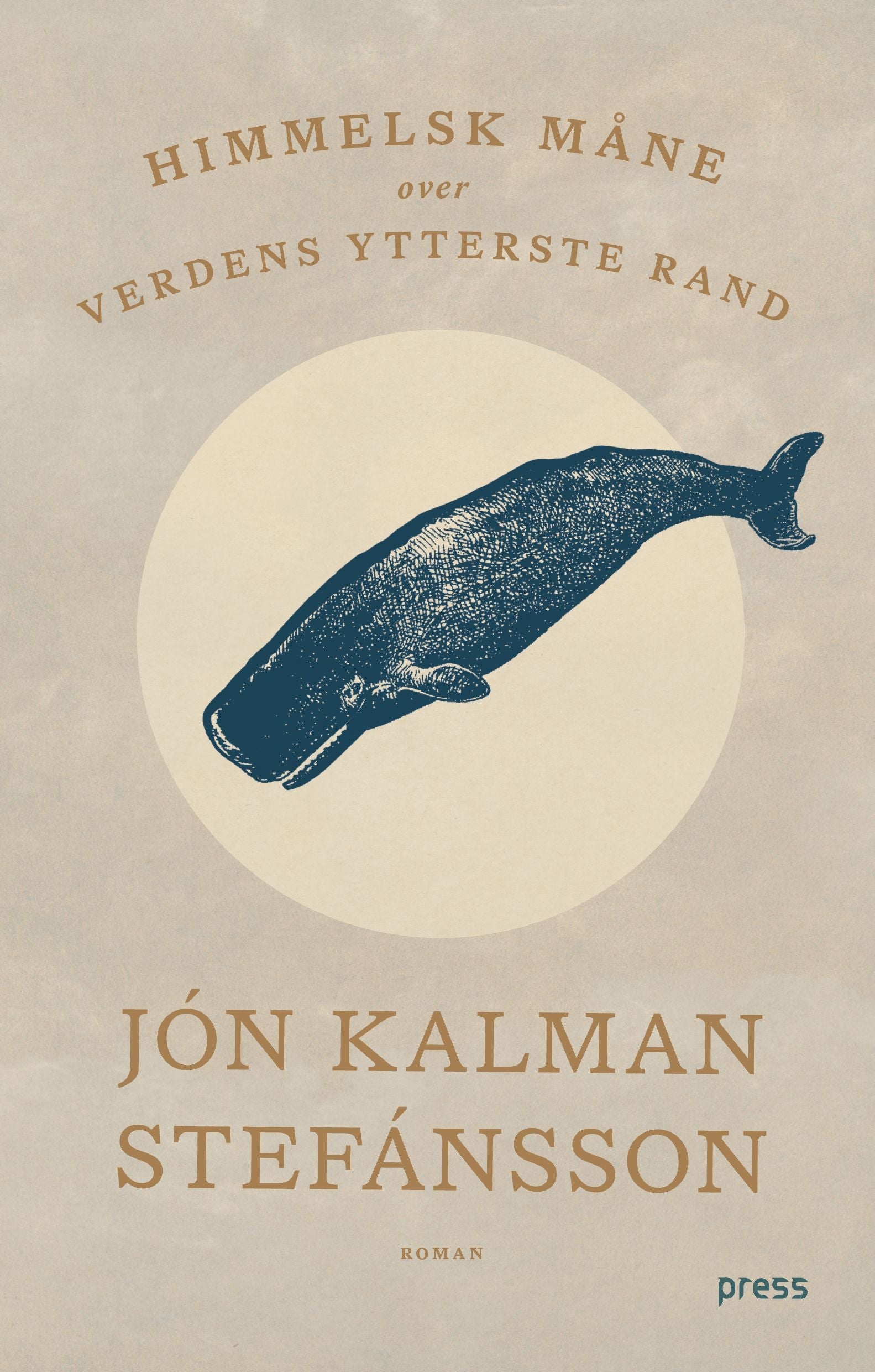 Himmelsk måne over verdens ytterste rand