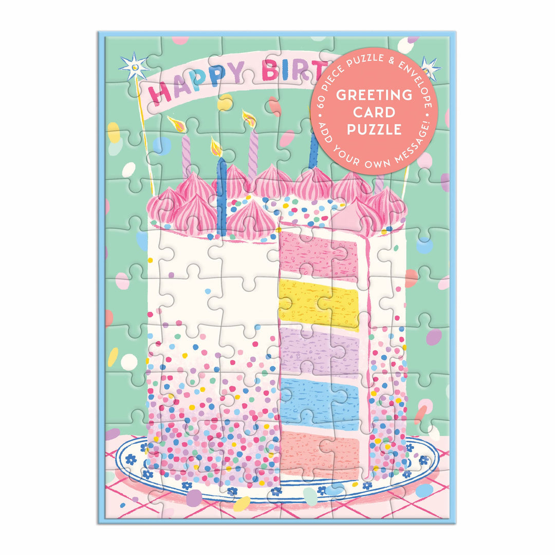 Confetti Birthday Cake Greeting Card