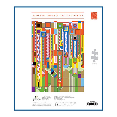 Frank Lloyd Wright Saguaro Cactus And Forms Foil Stamped 1000 Piece Puzzle