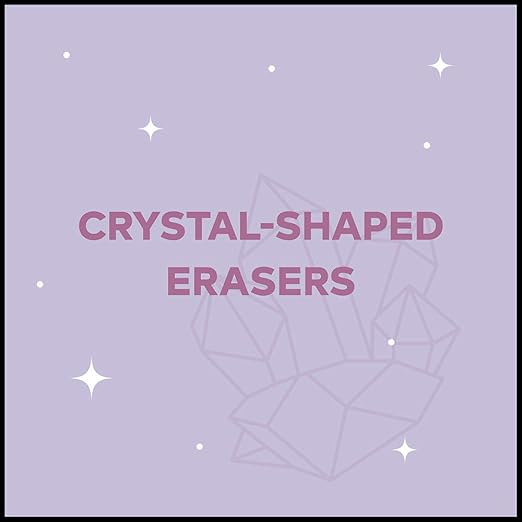 Creativity Crystals: 5 Translucent Erasers