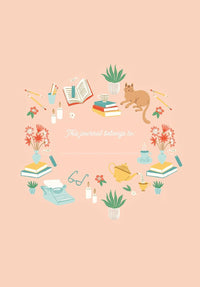 Book Lover's Embroidered Journal