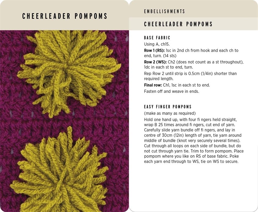 Crochet Stitches Card Deck