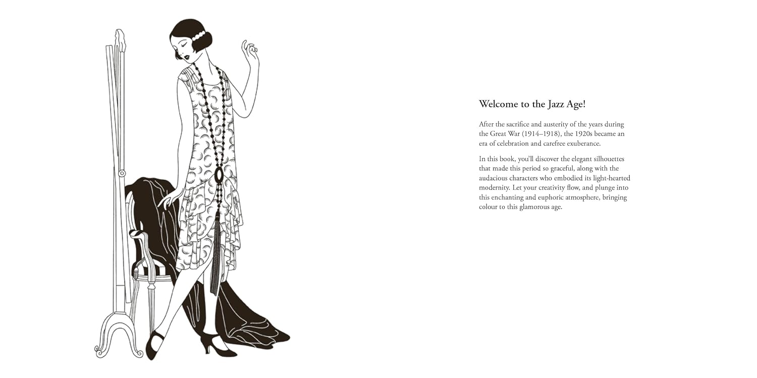 The Jazz Age: A Twenties Inspired Colouring Book