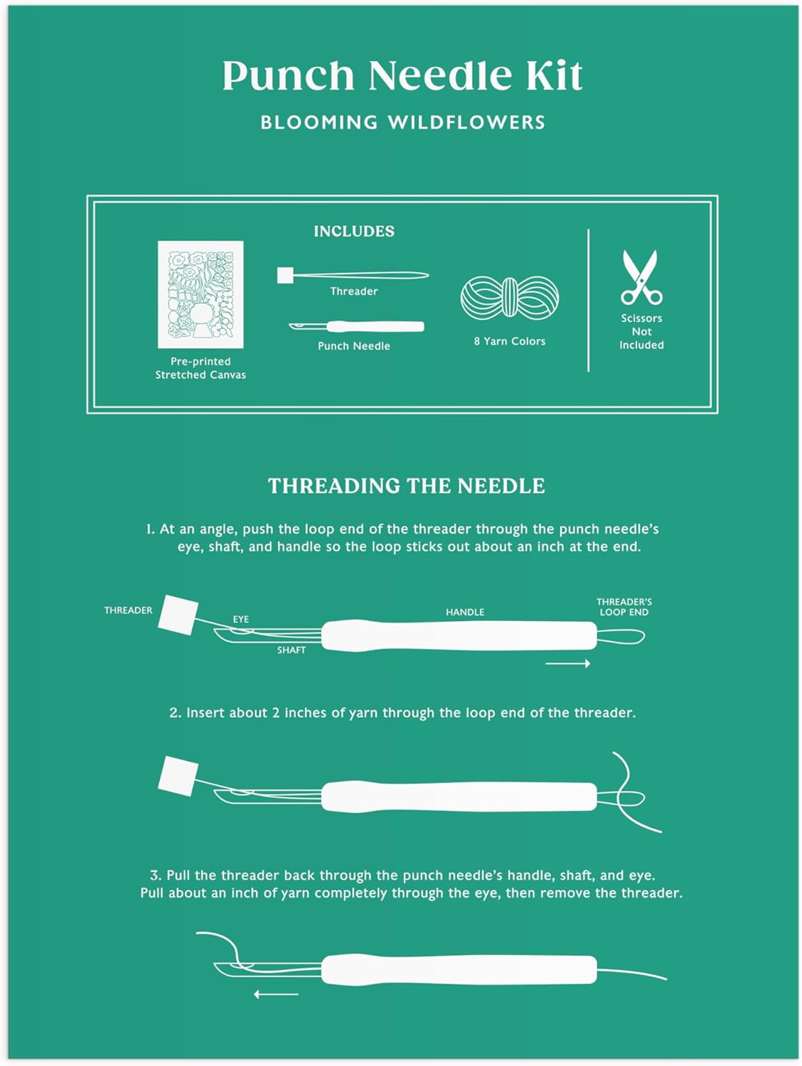 Blooming Wildflowers Punch Needle Kit