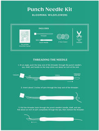 Blooming Wildflowers Punch Needle Kit