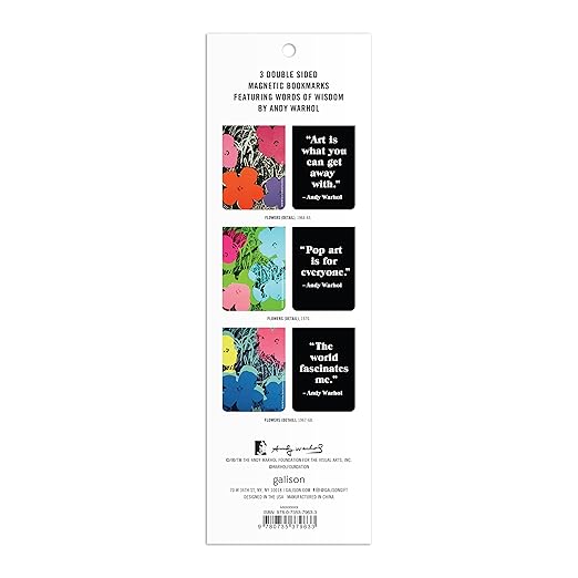 Andy Warhol Flowers Magnetic Bookma