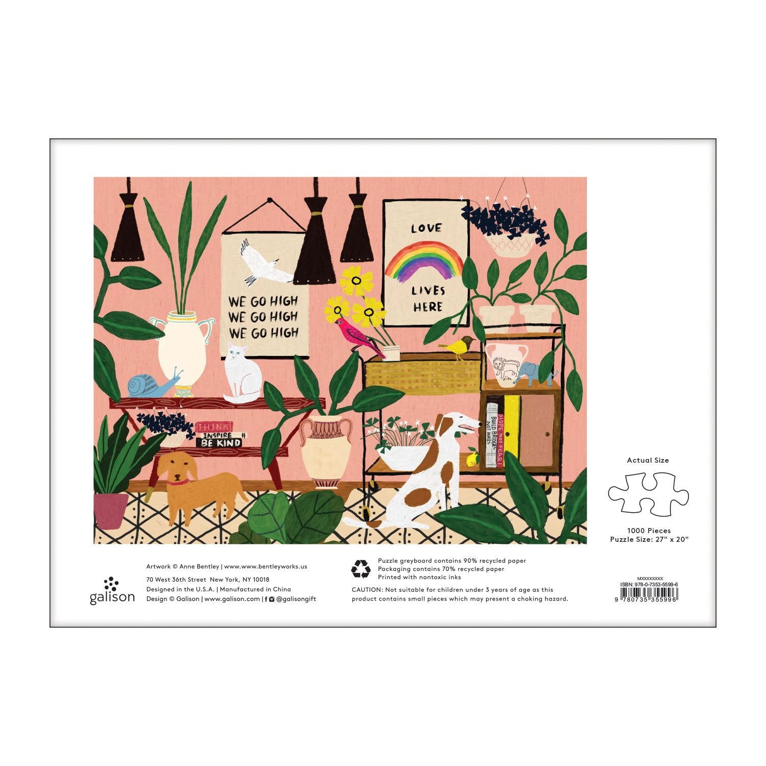 Love Lives Here 1000pc Puzzle: 1000 Piece Puzzle