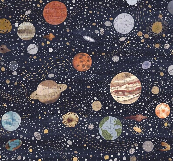 Glow Puzzle: 500 Piece Space-themed Jigsaw Puzzle