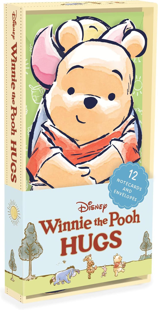 Winnie the Pooh Hugs Notecards - 12 Notecards and Envelopes