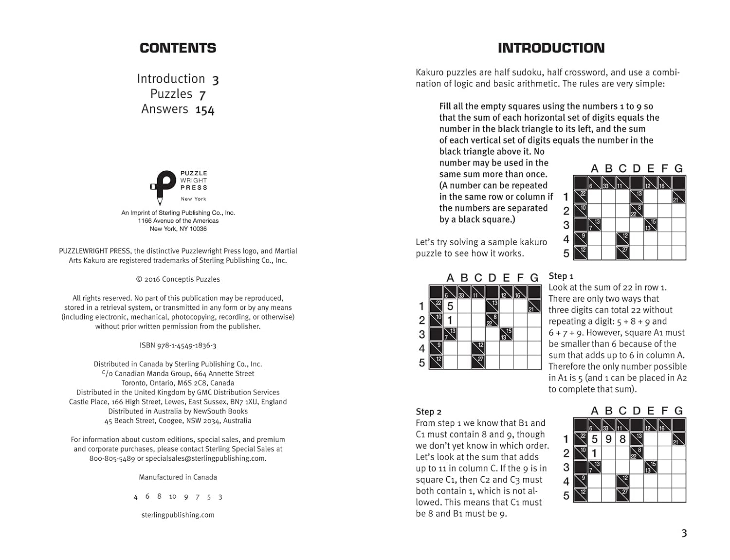 Third-Degree Black Belt Kakuro (Martial Arts Puzzles Series)