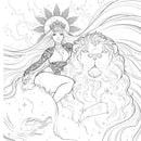 Oceans to Stars: An Astrology Art & Coloring Book (Adult Coloring)