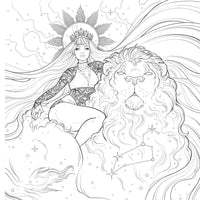 Oceans to Stars: An Astrology Art & Coloring Book (Adult Coloring)
