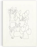 Corgi Friends – DIY Punch Needle Kit Includes 9 Yarns and Punch Needle To Make Beautiful Corgi Art