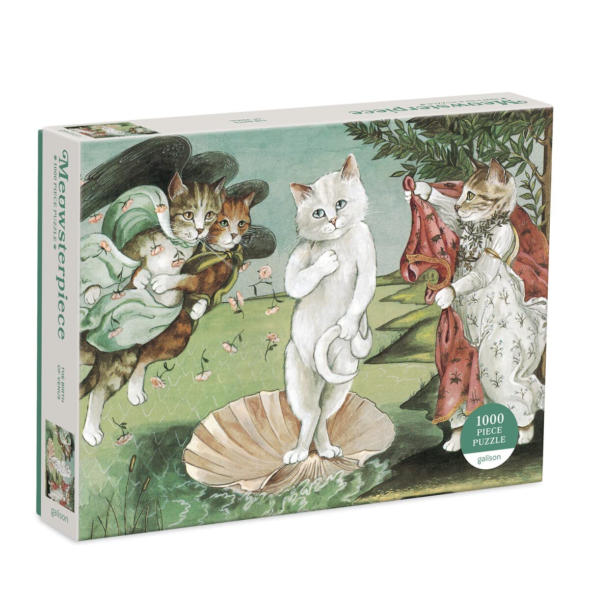 Birth of Venus Meowsterpiece of Western Art Puzzle: 1000 Pieces