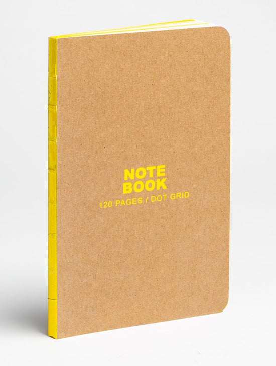 Kraft and Yellow Small Bullet Journal: Dot Grid Paper