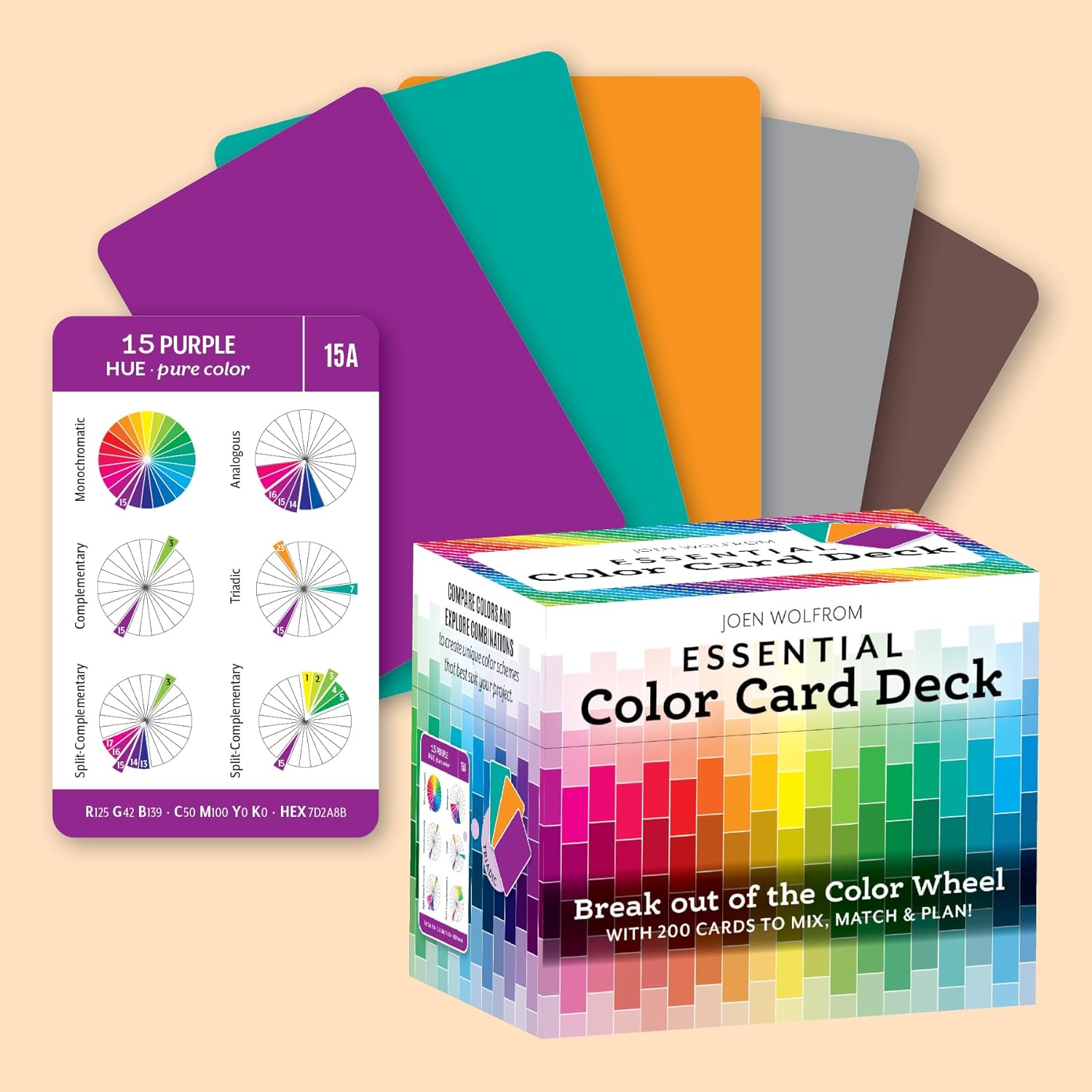 Essential Color Card Deck: Break out the color wheel with 200 cards to mix, match & plan!