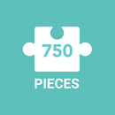 Flora Heart 750 Piece Shaped Puzzle