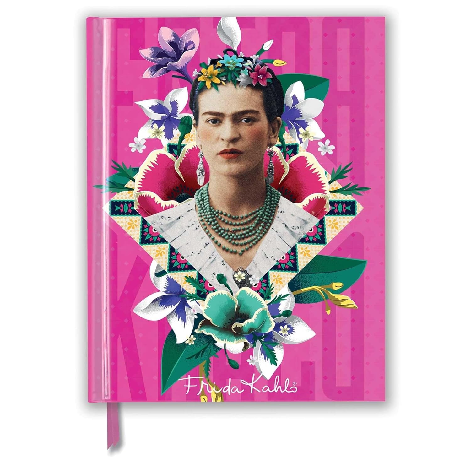 Frida Kahlo Pink (Blank Sketch Book)