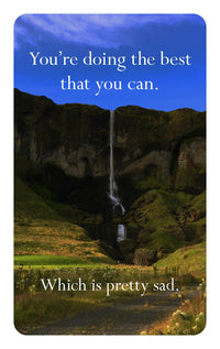 Disappointing Affirmations Deck - 52 Affirmation Cards