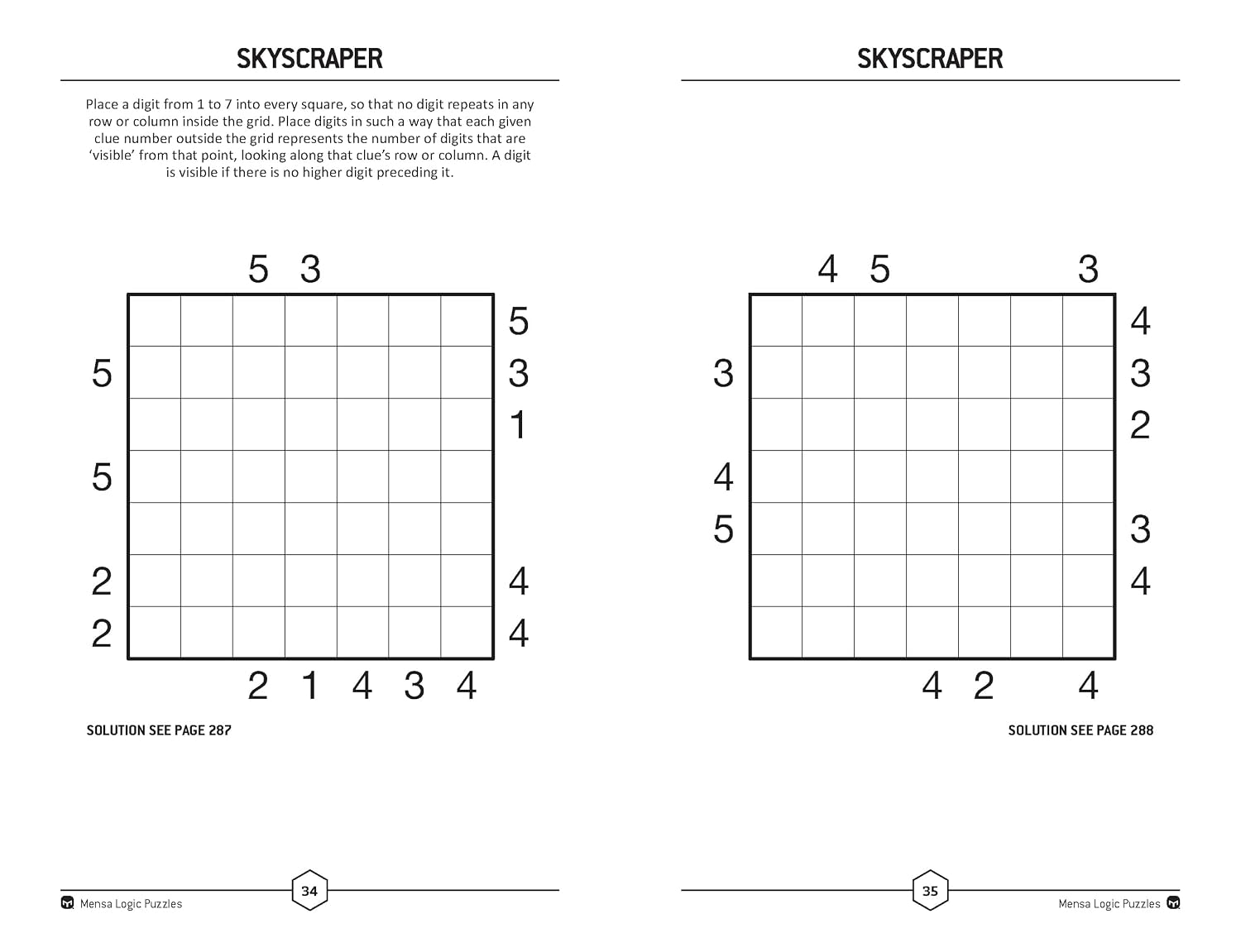 Mensa Logic Puzzles: More than 150 brainteasers to test your powers of deduction