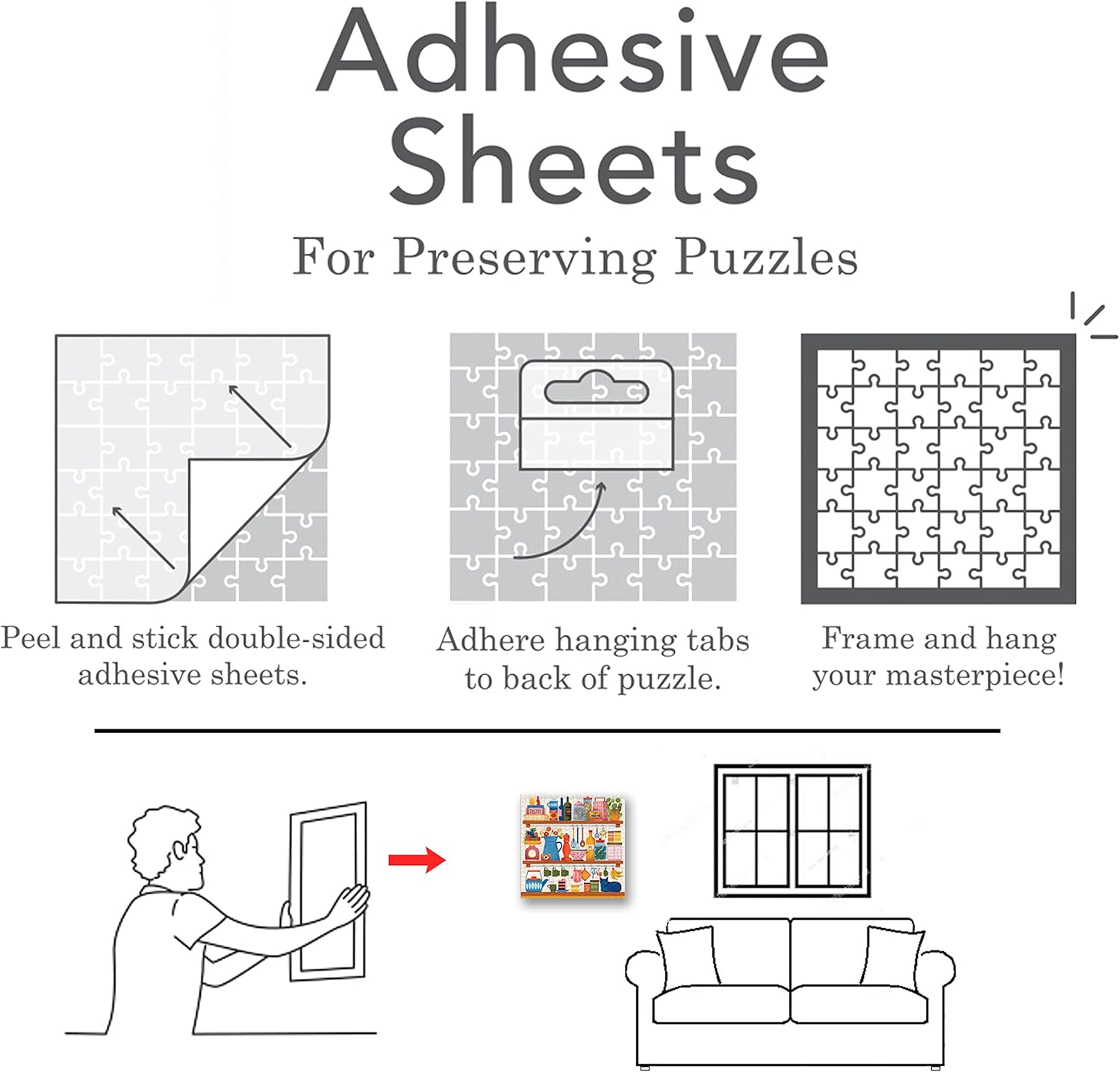 Puzzle Glue Sheets