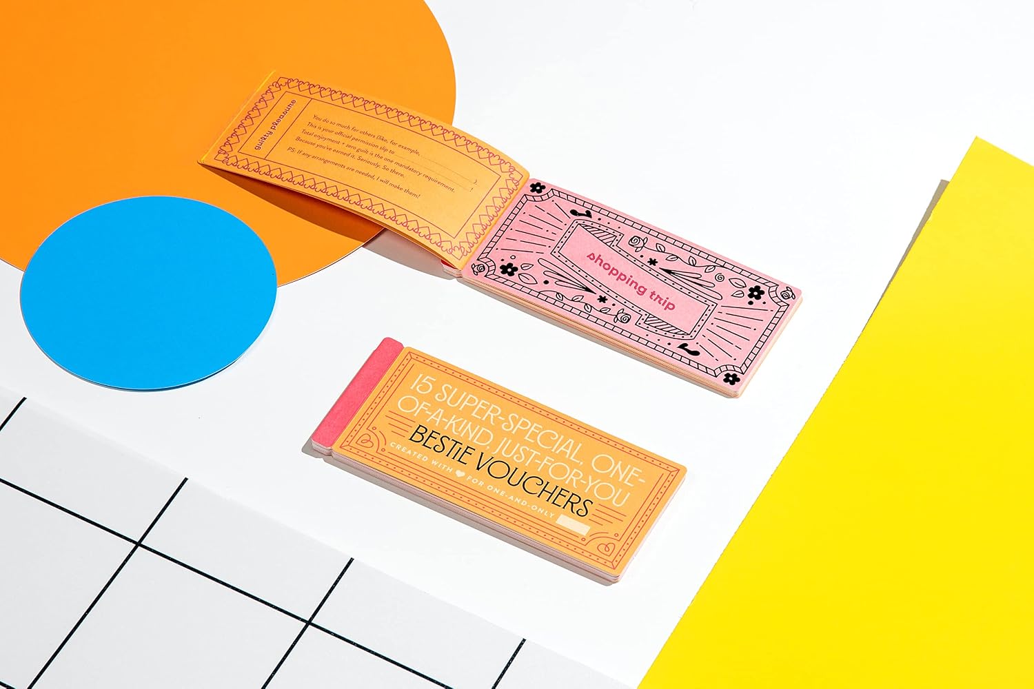 Fill in the Love Bestie Vouchers, Book of 15 Best Friend Coupons