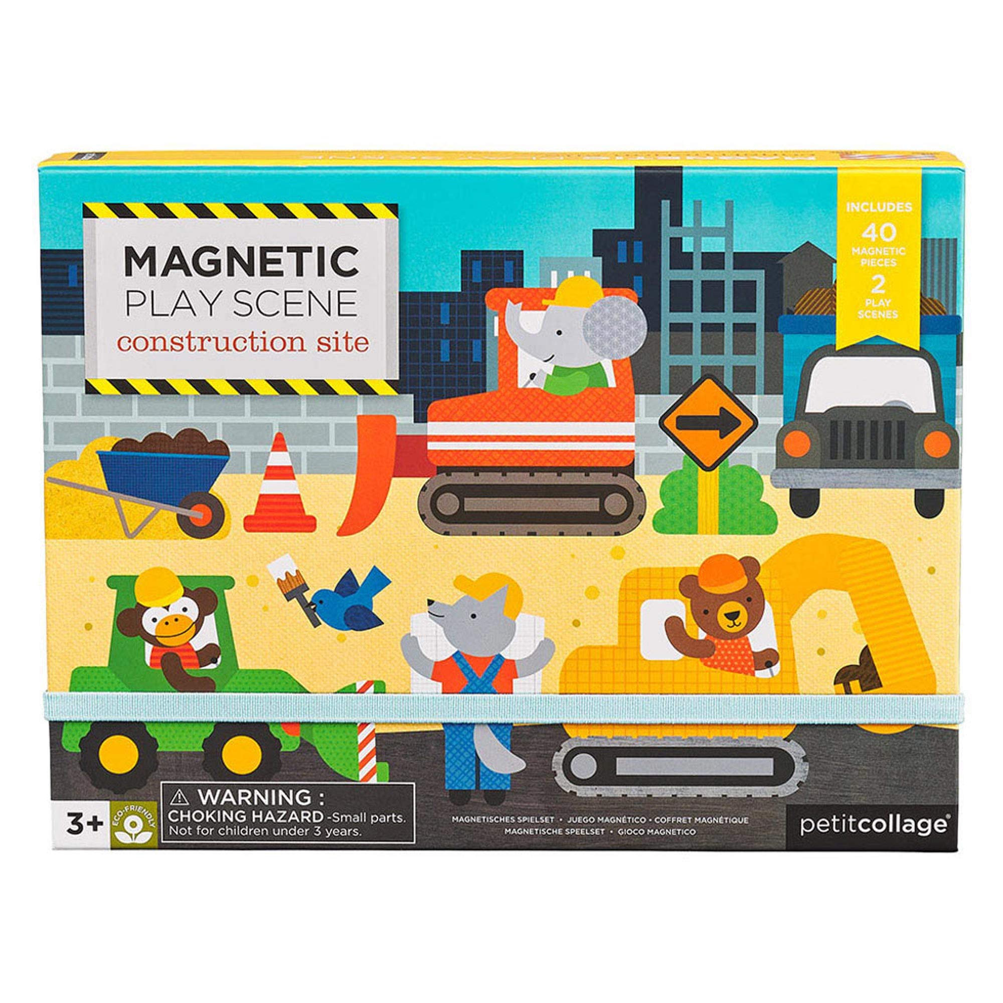 Construction Magnetic Play Scene