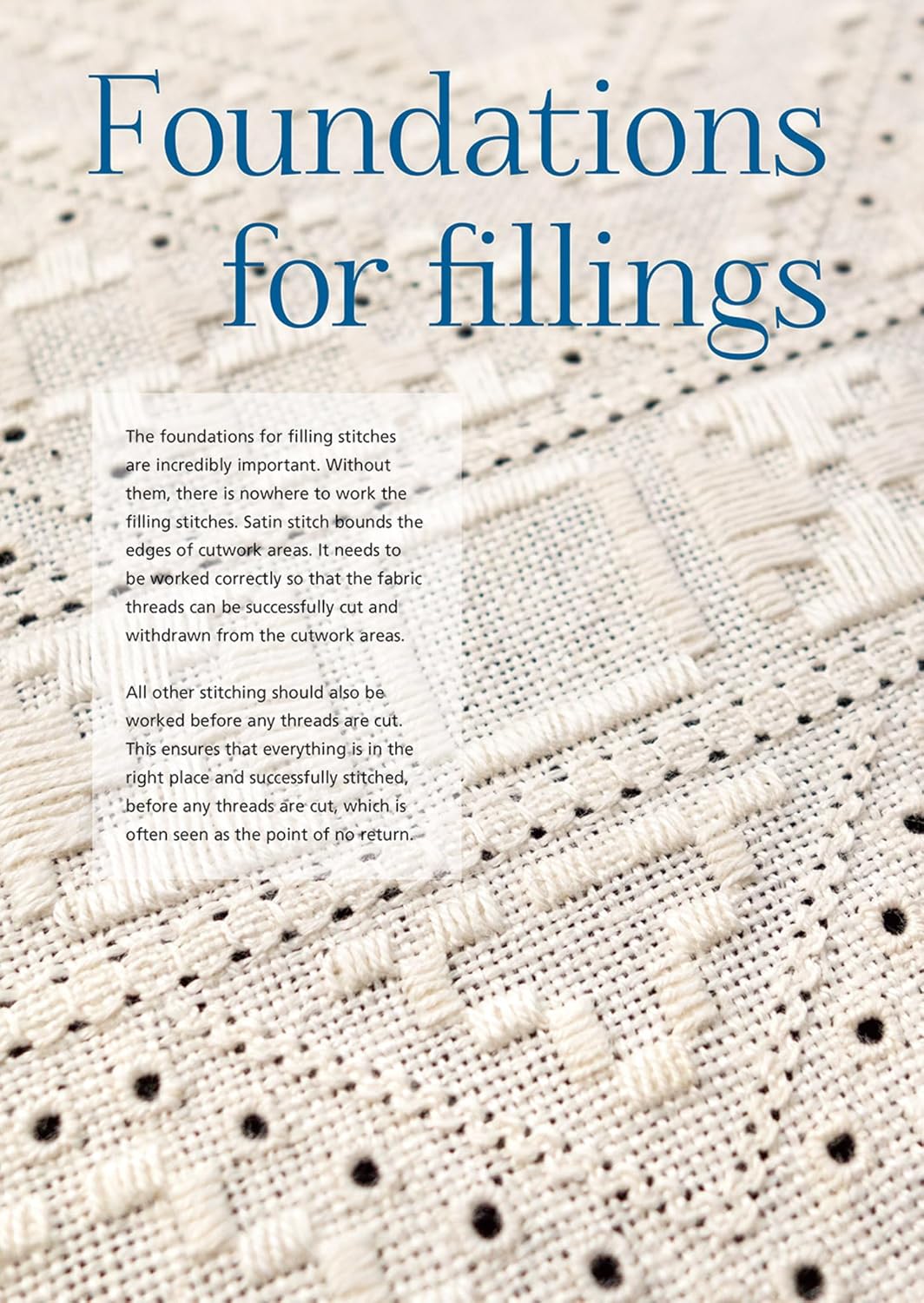 Hardanger Filling Stitches: A step-by-step handbook