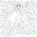 Manga Mania Coloring Book: Over 100 Cute Characters to Color