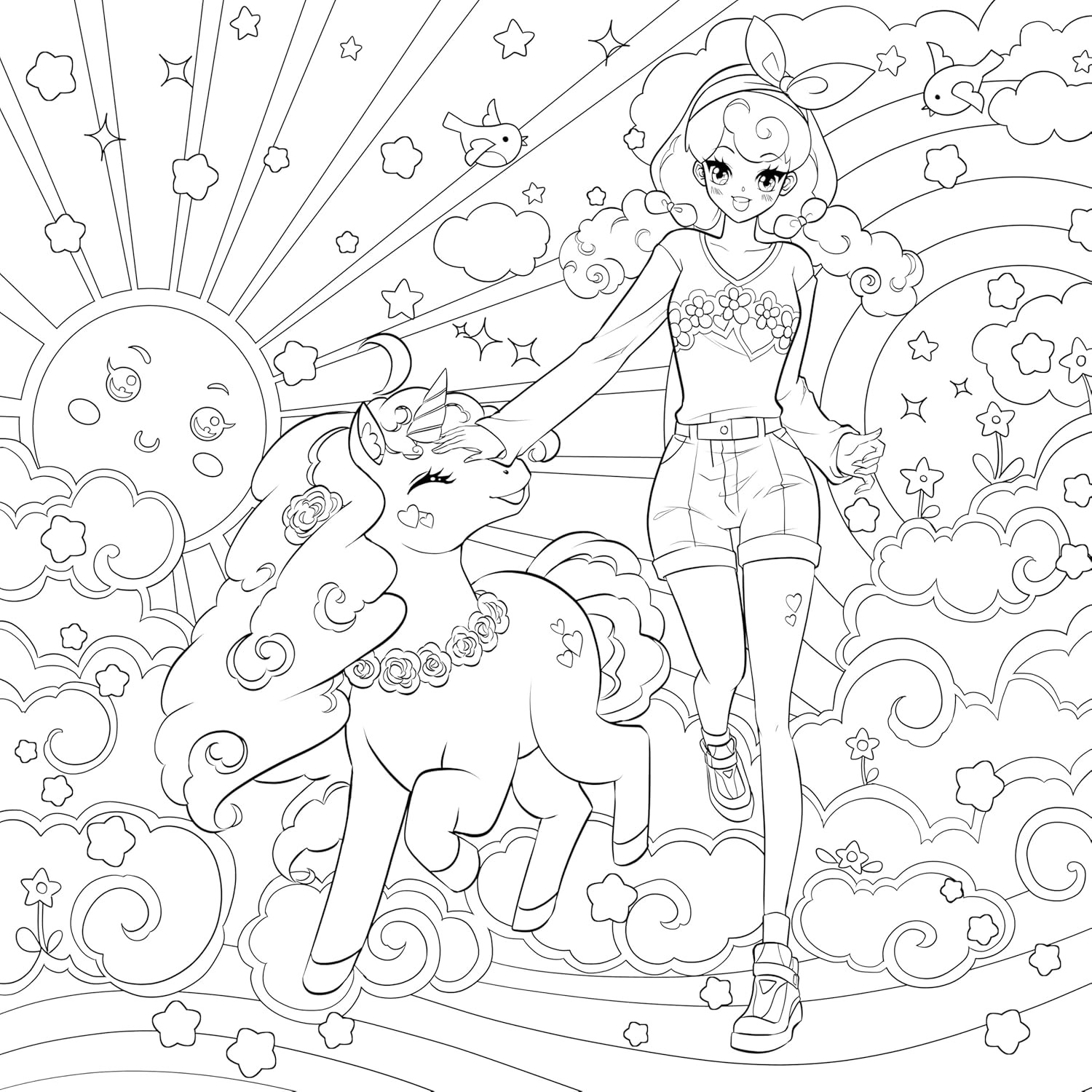 Manga Mania Coloring Book: Over 100 Cute Characters to Color