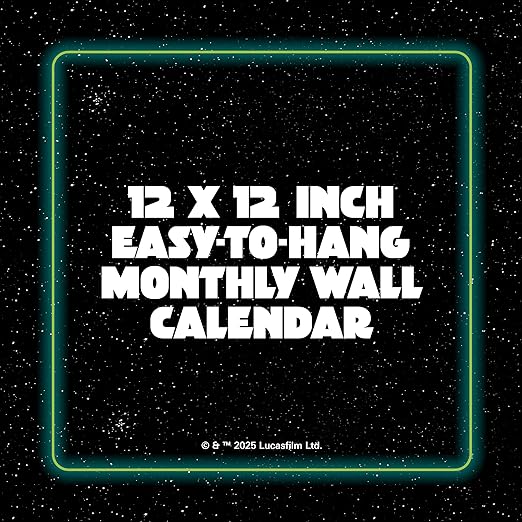 Star Wars The Mandalorian and Child 2026 Wall Calendar